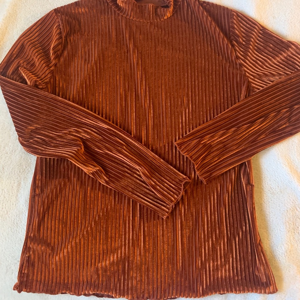 Long sleeve velvety top